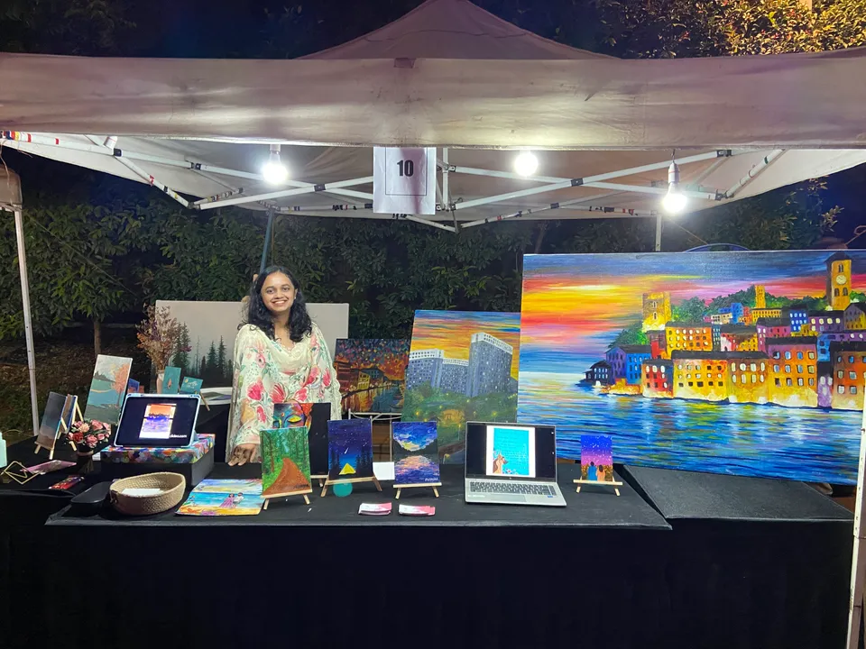 Sobha Art Booth 2023: full art booth display 2